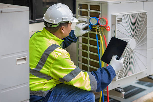 Professional Ac Installation technician working in Guy, TX